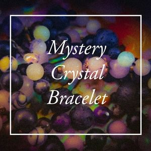 Two Mystery Handmade Real Crystal Bracelet - Round Stone Beads, Recycled Spacers